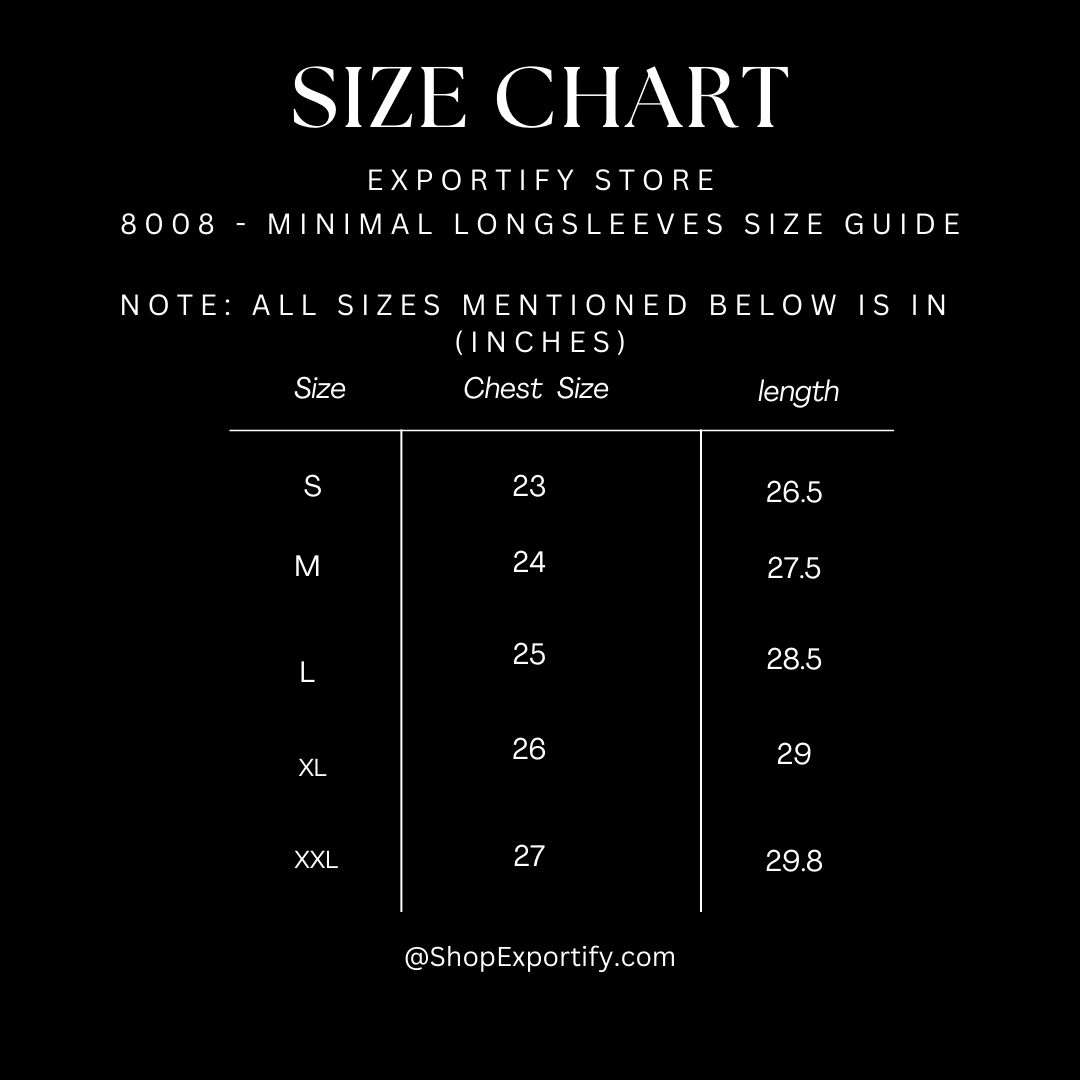 8008 - Minimal Longsleeves Black