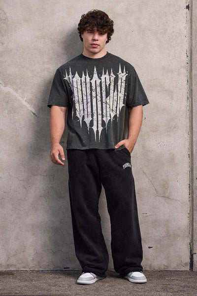 2088 - New Wave Baggy Sweats Black